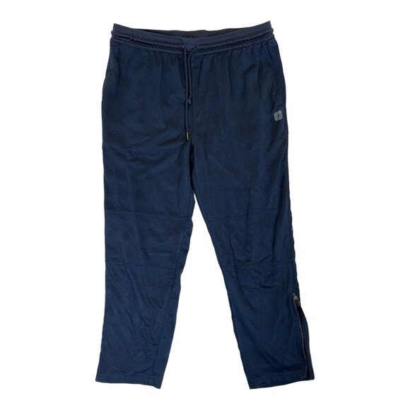 Vintage And 1 Mesh Track Pants Size 2XL Blue Y2K Baggy Basketball Ankle Zipper - Picture 1 of 8